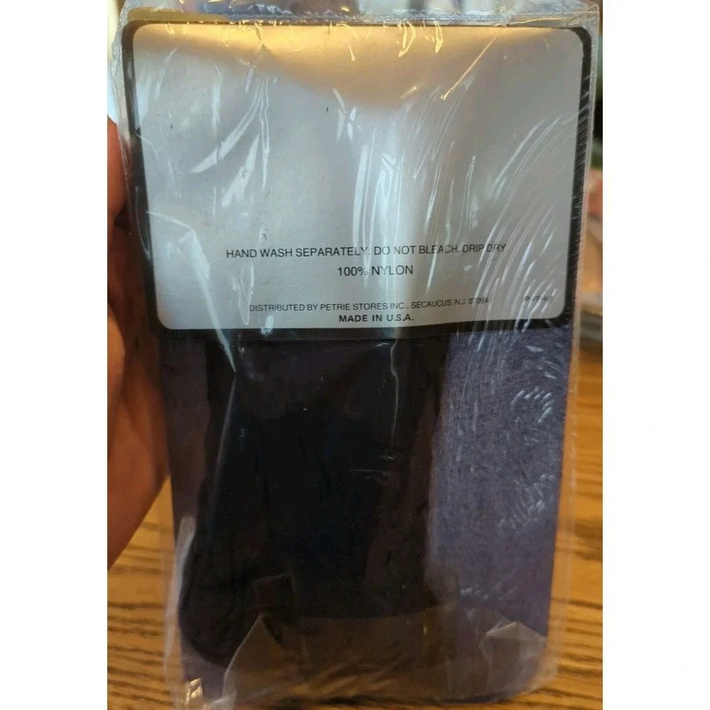 New Vintage Marianne Fashion Pantyhose Navy Blue‎ Size B 5'4-5'10 / 120-150lbs